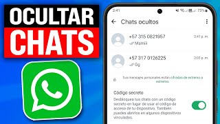 Cómo OCULTAR un CHAT en WhatsApp 2024 [upl. by Maxama]