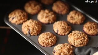 Jak upiec muffiny z jagodami  Allrecipespl [upl. by Nnewg892]