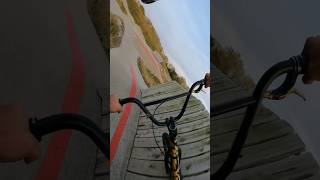 Pt 3 Bmx bike VS pump track🔥 bmx mountsinbike mtblife mountainbiking ridebmx pumptrack [upl. by Siurad233]