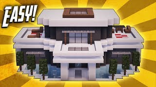 Minecraft How To Build A Large Modern House Tutorial 20 [upl. by Trebla]