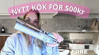 VLOGG 31  HELT NYTT KÖK MED DEKORPLAST [upl. by Refotsirk]