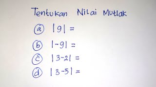 Hasil dari Bilangan Nilai Mutlak  Matematika SMA shorts [upl. by Blondelle]