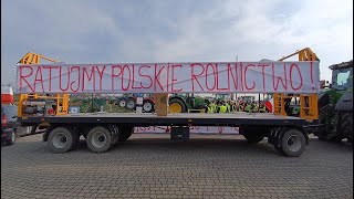 Strajk Rolników  Ruszyli na Malbork  20 marca 2024 protestrolników [upl. by Anaujal]