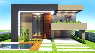 Minecraft Tutorial  Como fazer uma Casa Moderna Manyacraft [upl. by Mchenry]