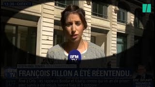 Pendant laudition de Fillon BFMTV se trompe dadresse pour son duplex [upl. by Gertrudis]