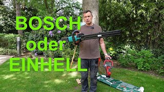 Bosch Akku Heckenschere  Einhell AkkuHeckenschere GECH  Heckeschneiden – Newwonder555 🌻👍🌻👊 [upl. by Jeminah248]