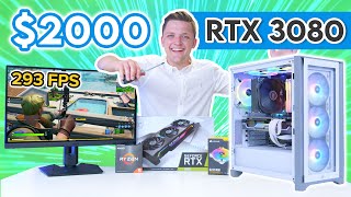 2000 RTX 3080 Gaming PC Build Corsair iCUE 4000X Suprim X amp 5600X  Does it BOTTLENECK [upl. by Eenaj]