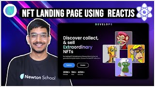 Complete NFT Website using ReactJS  ReactJS Beginners Project for Resume [upl. by Ralyat]