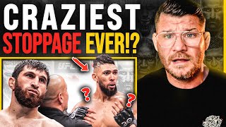 BISPING reacts to Crazy Stoppage Johnny Walker vs Magomed Ankalaev No Contest  UFC 294 [upl. by Yur]