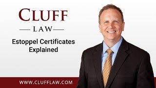 Estoppel Certificates Explained [upl. by Joyce]