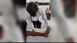 Ankle Clonus Reflex  Clinical Examination  Neurological Reflex  mbbs medical medicalstudent [upl. by Olocin]