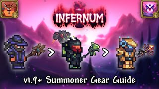 Calamity Infernum Mode Summoner Gear Progression Guide Terraria v144 [upl. by Enelear909]