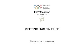 137th IOC Session  Day 1 [upl. by Nauht]