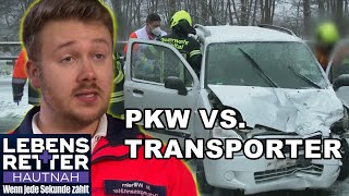 PKW vs Transporter Unfallopfer haben riesiges Glück  Lebensretter hautnah  SAT1 [upl. by Aileme]