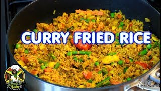 Curry Fried Rice Vegetable How To Make Jamaica Stir Fry Curry  Recipes By Chef Ricardo [upl. by Tarttan198]