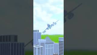 Plane crash into a building teardown fyp destruction explosion planecrash [upl. by Sisely]