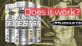 MuscleTech Pro Series Alpha Test Fitness Supplement Review  メンズフィジーク  Gymshark [upl. by Trevar]