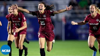 Florida State v Santa Clara Full PK shootout in 2020 NCAA womens soccer championship [upl. by Nessej]