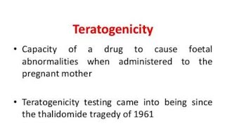 What is mean by Teratogenicity Teratogenic drugs [upl. by Aziza162]