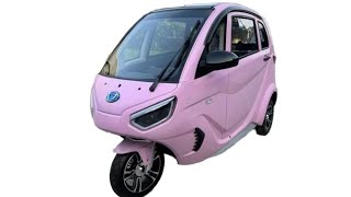 European Cheap Electric Tricycle 3 Wheel 2 door car ev car electric scooter with cabin [upl. by Paddie6]