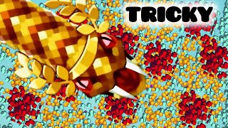 Epic snake io 🐍 gameplay 🐍 Goldwyn snake skin tricky worms biggest snake ever [upl. by Vories]