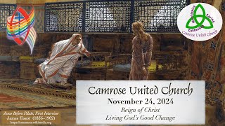 Camrose United Church Worship for November 24 2023 [upl. by Afra254]