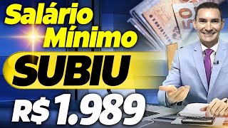 ATENÇÃO AUMENTO no SALÁRIO MÍNIMO para R 1989 VEJA quem tem DIREITO [upl. by Gennie]