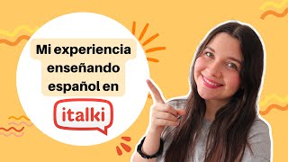 👩‍🏫MI EXPERIENCIA en iTalki como tutora de español para extranjerosCómo enseñar español en iTalki [upl. by See]