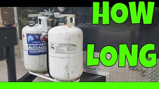 RV  HOW LONG WILL A 30 lb PROPANE TANK LAST just wondering [upl. by Keri794]