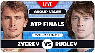 ZVEREV vs RUBLEV  ATP Finals 2024  LIVE Tennis Watchalong Stream [upl. by Llemaj785]