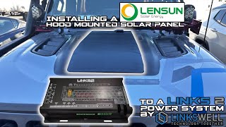 LENSUN Solar Hood mount Solar Panel Install [upl. by Vlad]