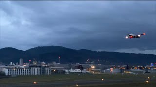 Kleines Flugzeug startet Flugplatz Freiburg 26012020 [upl. by Nwahsak]