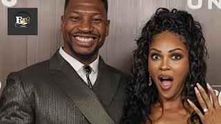 Jonathan Majors and Meagan Good Reveal Theyre Engaged Its a Season of Joy [upl. by Oicirtap]