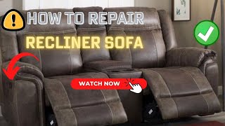 How to Repair Pull Handle Cable for Recliner Sofa Furniture [upl. by Drwde]