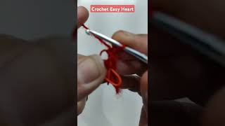 Crochet Easy HeartPaper Clip Heart Bookmark [upl. by Kared183]