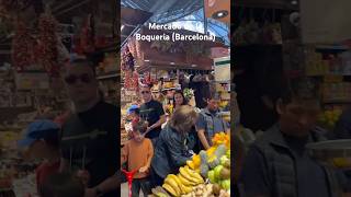 La Boqueria Market is a mustvisit in Barcelona laboqueria barcelona foodlover barcelonatravel [upl. by Gide586]