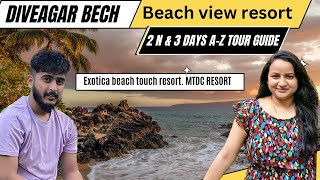 Diveagar Beach  beach view resort in Kokan  Exotics MTDC resort  complete tour guide diveagar [upl. by Wolbrom354]