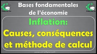 Inflation causes conséquences et méthodes de calcul [upl. by Jem]