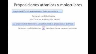 Repaso de lógica 1  Proposiciones atómicas y moleculares [upl. by Doss]