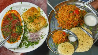 Juhu Chowpatty MahaLaxmi Pav Bhaji Tawa Fry Masala Pulao  Mumbai Street Food [upl. by Ebby546]