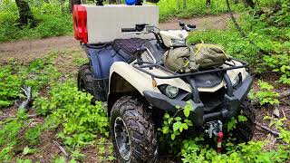 2023 Yamaha Kodiak 450 EPS SE woods review [upl. by Wiltshire953]