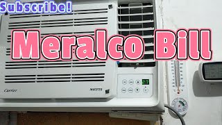 Carrier Inverter 1hp Window Type Aircon First Meralco Bill [upl. by Rediah298]