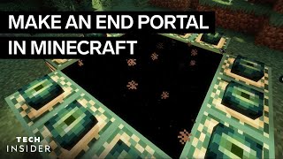 How To Make An End Portal In Minecraft [upl. by Elleirol]