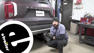 etrailer  Curt Trailer Hitch Installation  2021 Hyundai Palisade [upl. by Schargel]