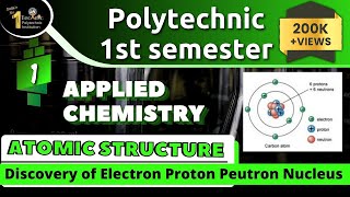 1 Atomic Structure UPBTE Polytechnic First 1st Semester Applied Chemistry 1st Semester Chemistry [upl. by Holli]