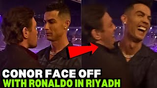 Conor McGregor FACE OFF With Cristiano Ronaldo In Saudi Arabia FULL VIDEO [upl. by Nois890]