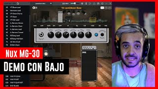 Nux MG30  Demo con Bajo Eléctrico usando software Quick Tone [upl. by Soni]