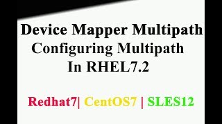 Configure Multipath In Redhat Enterprise Linux Server 7  Native Maltipathing  RHEL 7 CentOS7 [upl. by Anivek]