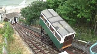 Scarborough Funicular Railways 2021Central Tramway Cliff Lift amp Spa Cliff Lift [upl. by Rattray]