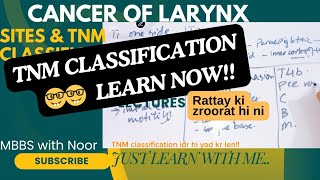 CANCER LARYNX part1  TNM classification  sites of occurance  selflessmedicose [upl. by Ahtreb160]